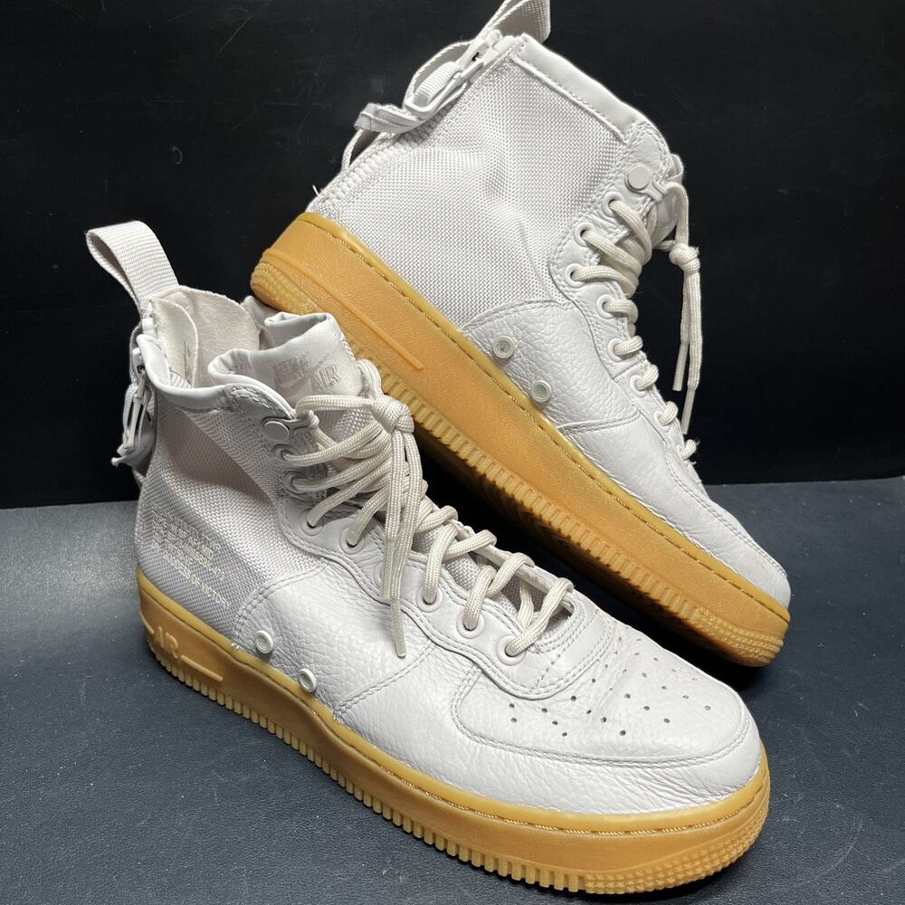Nike SF Air Force 1 Mid “Vast Grey” Gum Sole Sneakers Women’s Size 9 AA3966-005